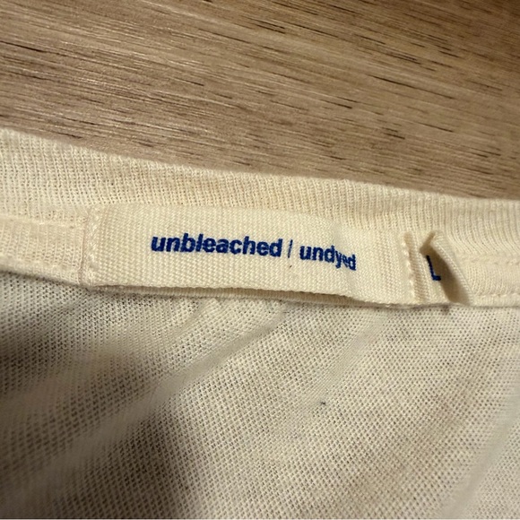 Industry of All Nations Pique Long SleeveCrewneck T-shirt Undyed XL Mens - Picture 3 of 7